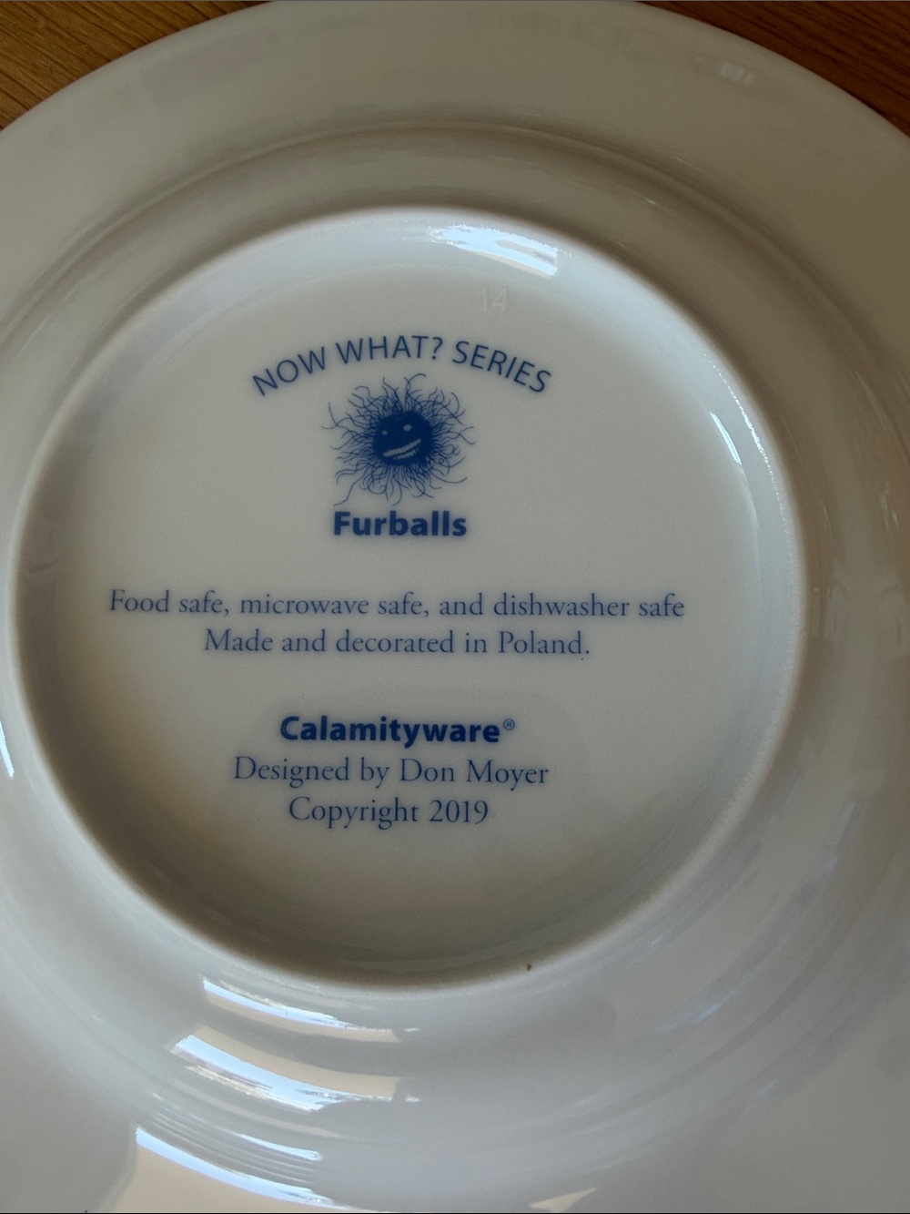 Set of 4 Blue & White Ceramic Soup Bowls with Whimsical Designs - Picture 12 of 13